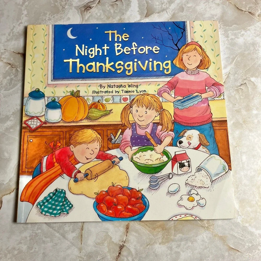 The Night Before Thanksgiving Natasha Wing Paperback Children's Holiday Book